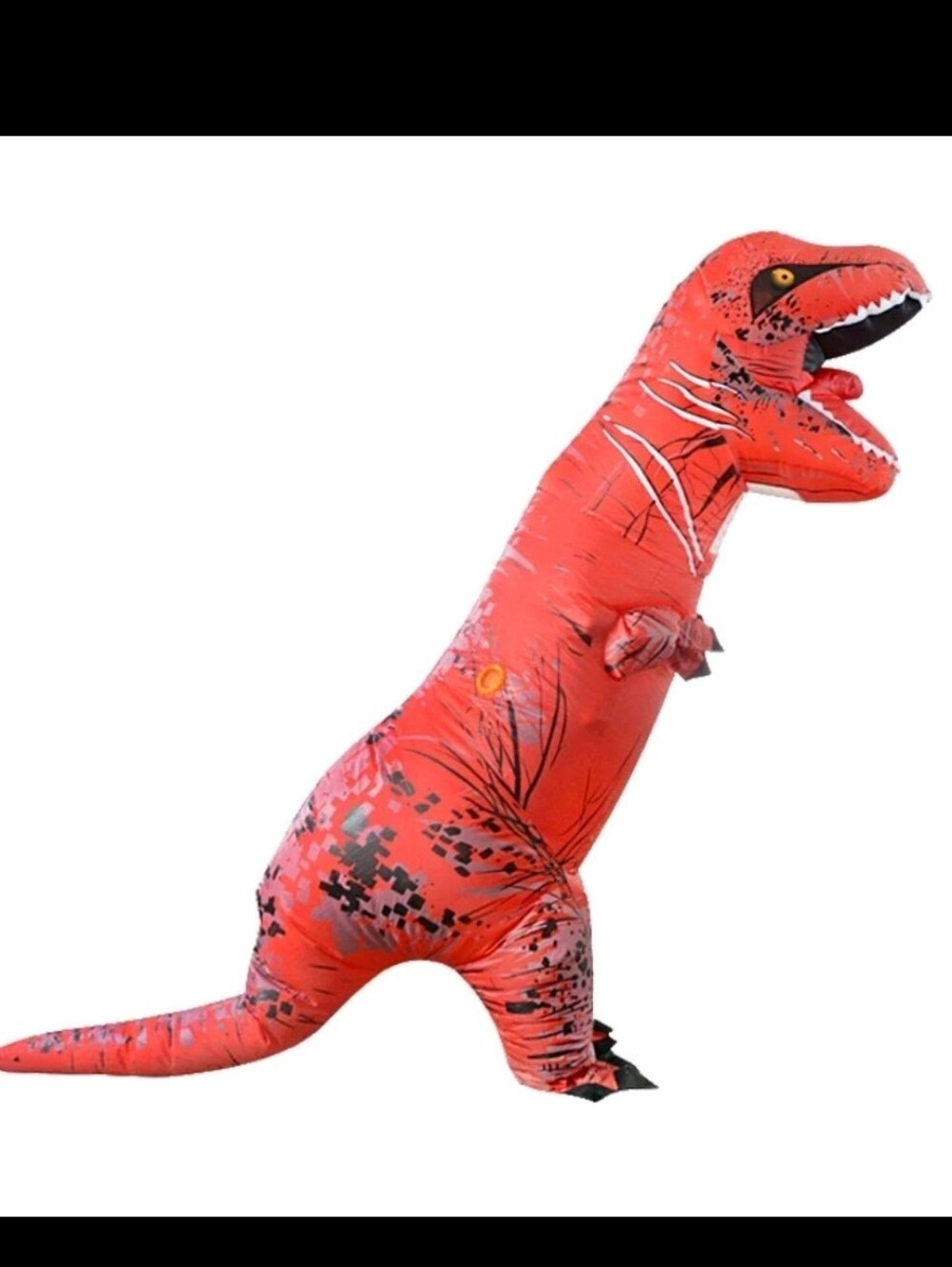 Red Inflatable T-Rex Halloween Costume - Adult